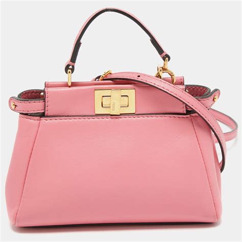 fendi micro peekaboo crossbody bag|farfetch fendi handbags.